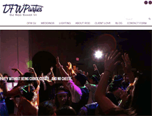 Tablet Screenshot of dfwparties.com